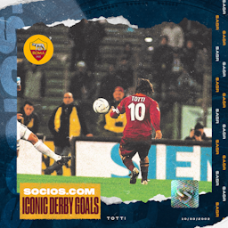 72' Totti 10/03/2002 Lazio 1 – 5 Roma
