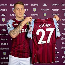 Lucas Digne gets his first assist in Claret and Blue