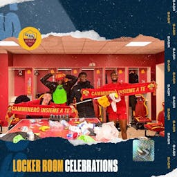 Locker room celebrations.