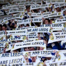 The debut of 'Marching on Together' as Leeds United's anthem