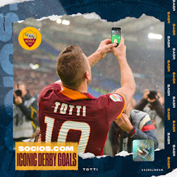 64' Totti 11/01/2015 Roma 2 - 2 Lazio