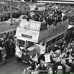 The open-top bus victory parade