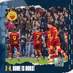 3 -0, Rome is ours!