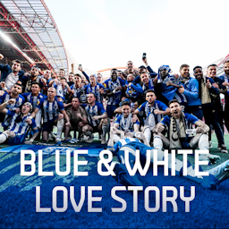 An endless love story painted in blue and white. Congratulations, Champions!